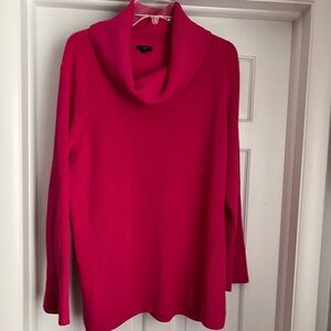 Talbots Fuchsia Cowl Neck Sweater